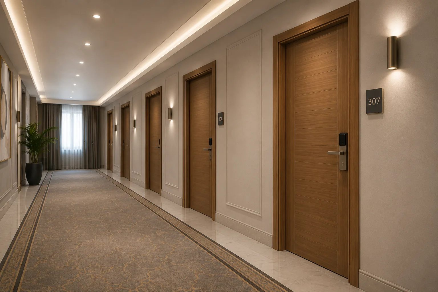 ADO EI30 Teak Yangın Kapısı